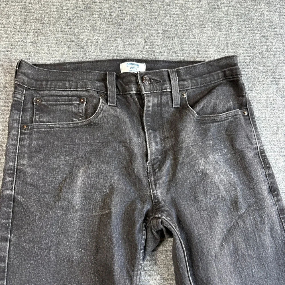 Denizen from Levis 288 Skinny Jeans Mens 32x34 Black Faded Denim Pants